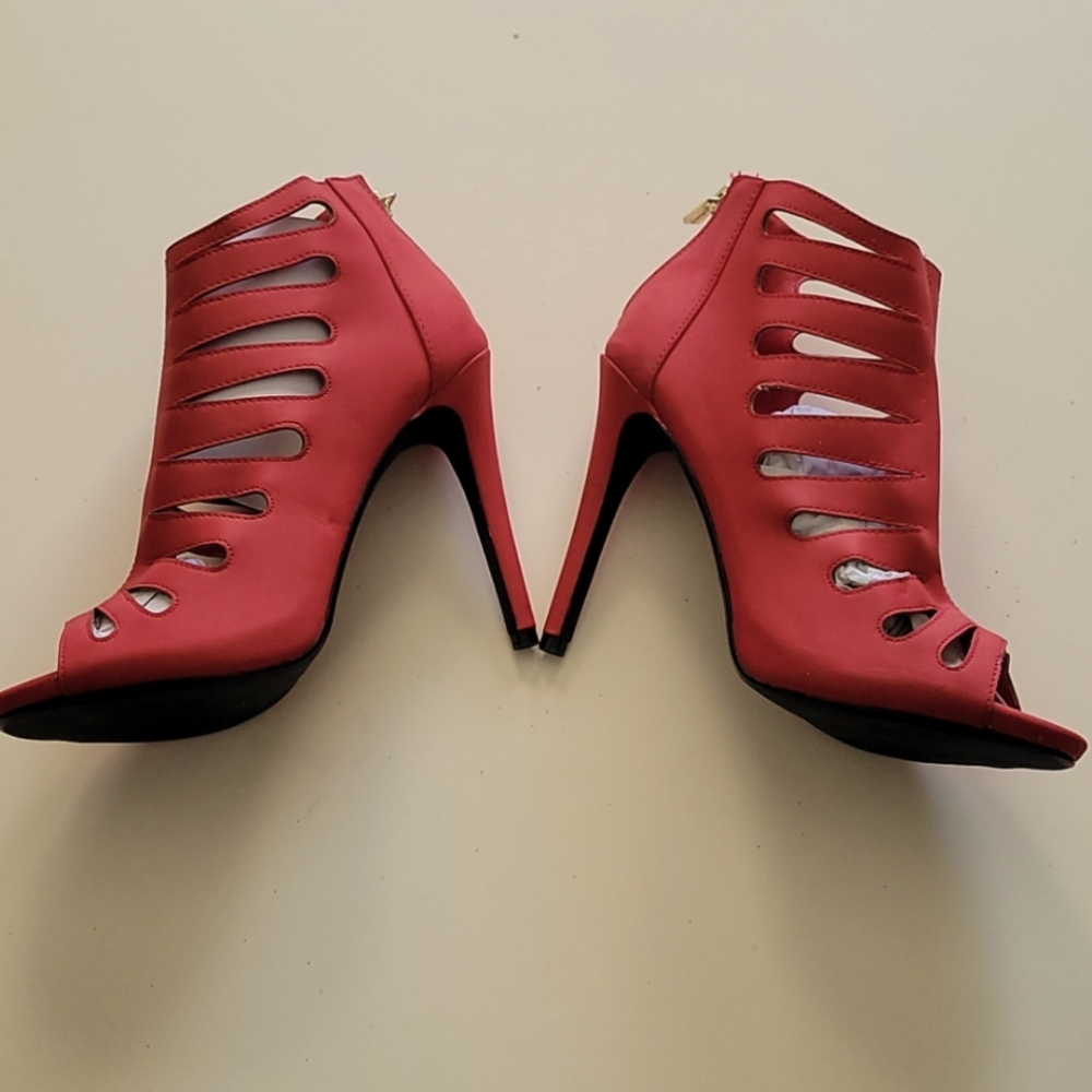 NWOT- Red Inception Gladiator Heel Sandal- Firm Price
